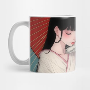 Geisha and white dragon 94008 Mug